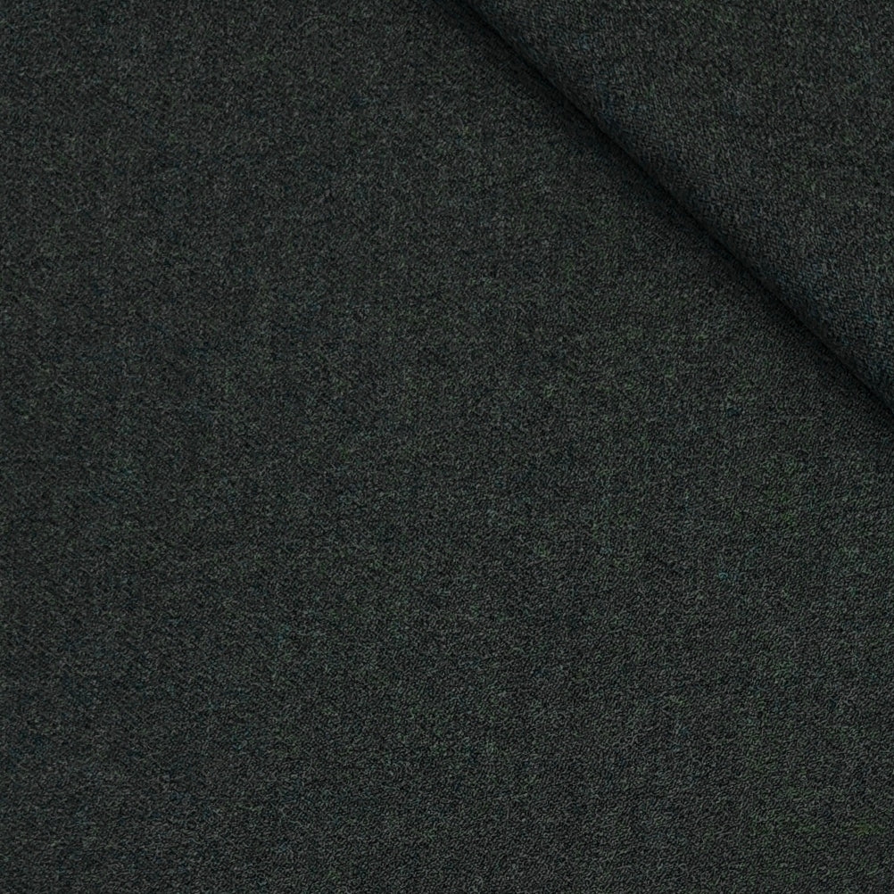 Tweed Blazer Fabric OCM 100% Premium Wool Plain Colour Charc Green